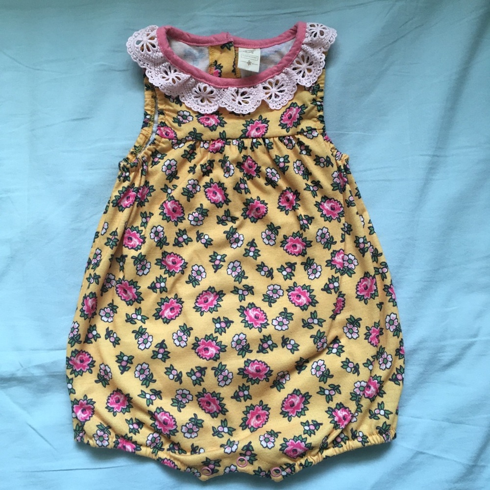 Matilda Jane Brilliant Daydream Yellow Floral Lace Bubble 12-18M